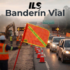 Banderín Vial Impermeable Fluorecente Con Reflejante Marca LICA