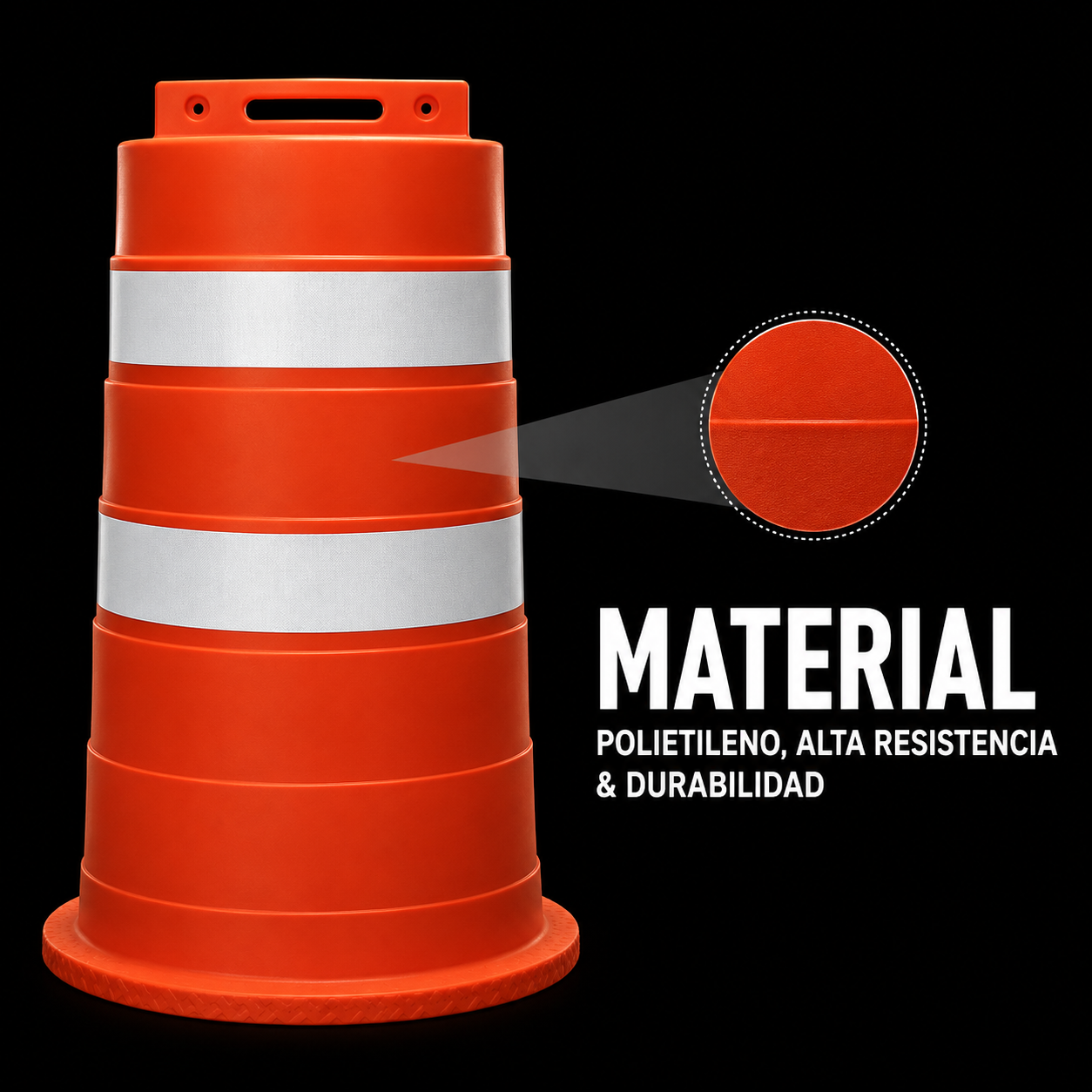Barril Vial Trafitambo Marca Lica Con 2 Reflejantes