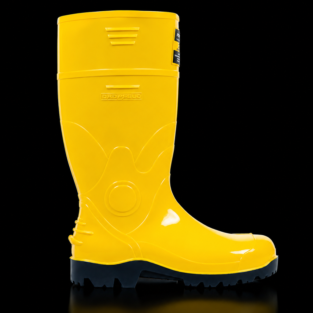 Botas De Seguridad Guerrera Hidrocarburos Amarillo Azul Con RH Con Puntera De Acero Marca Robusta