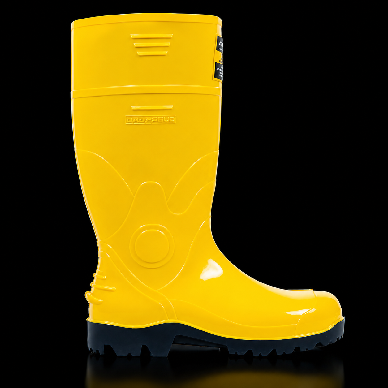 Botas De Seguridad Guerrera Hidrocarburos Amarillo Azul Con RH Con Puntera De Acero Marca Robusta