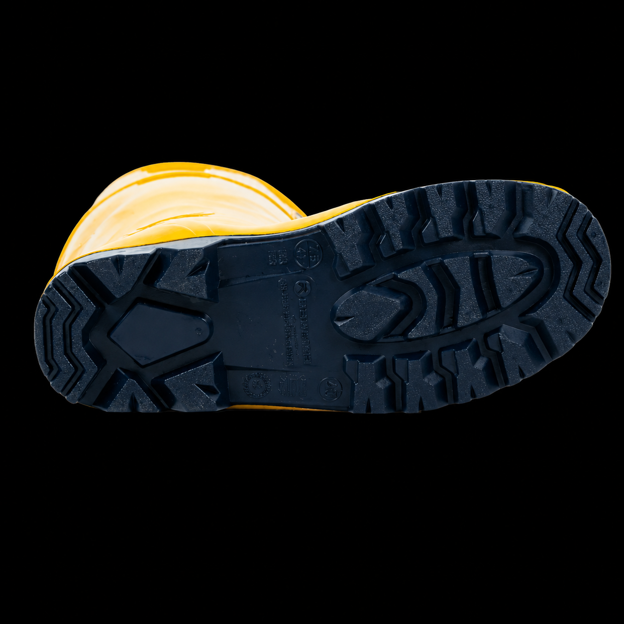 Botas De Seguridad Guerrera Hidrocarburos Amarillo Azul Con RH Con Puntera De Acero Marca Robusta