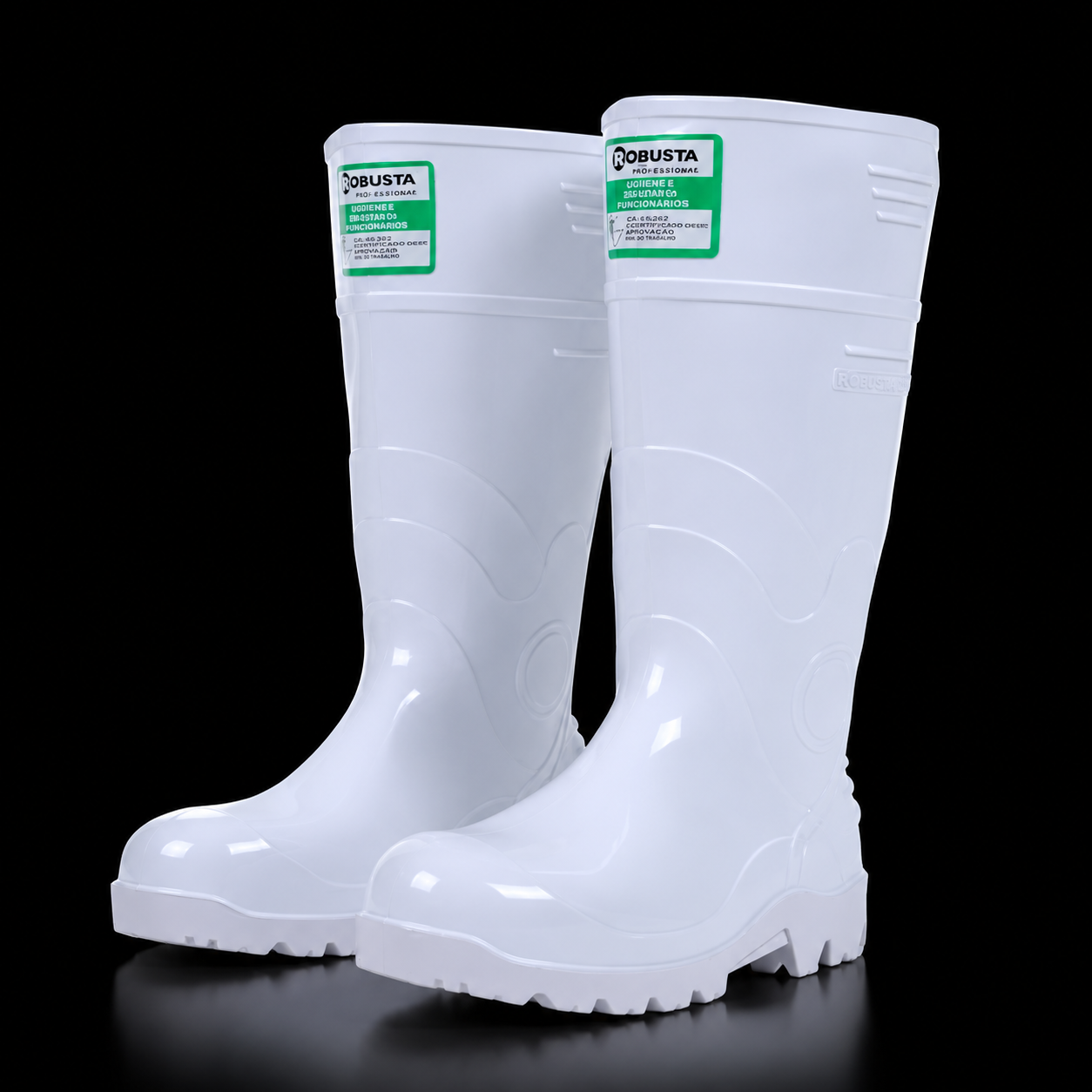 Bota De PVC Guerrera Acidos Grasos Con Puntera De Metal Marca Robusta