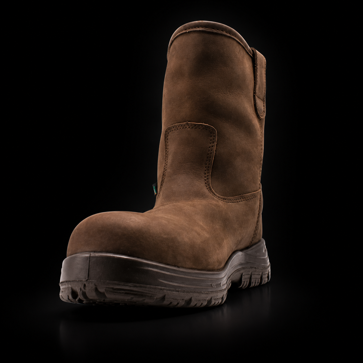 Bota Para Soldador Wellington Dieléctrica Marca VANVIEN con puntera de policarbonato color chocolate