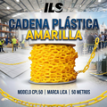 Cadena Plástica Amarilla de 50MTS Modelo CPL-50 Marca LICA