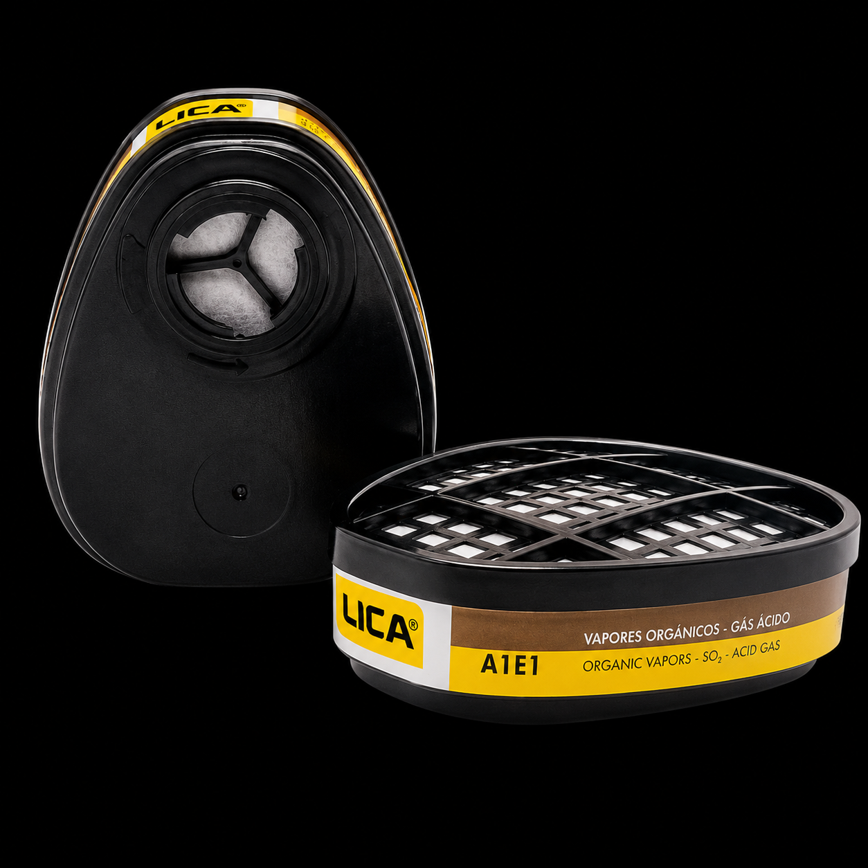 Par De Cartuchos Para Vapores Organicos Y Gases Acidos Compatible CHRL200, R6200,R6800,DP-780