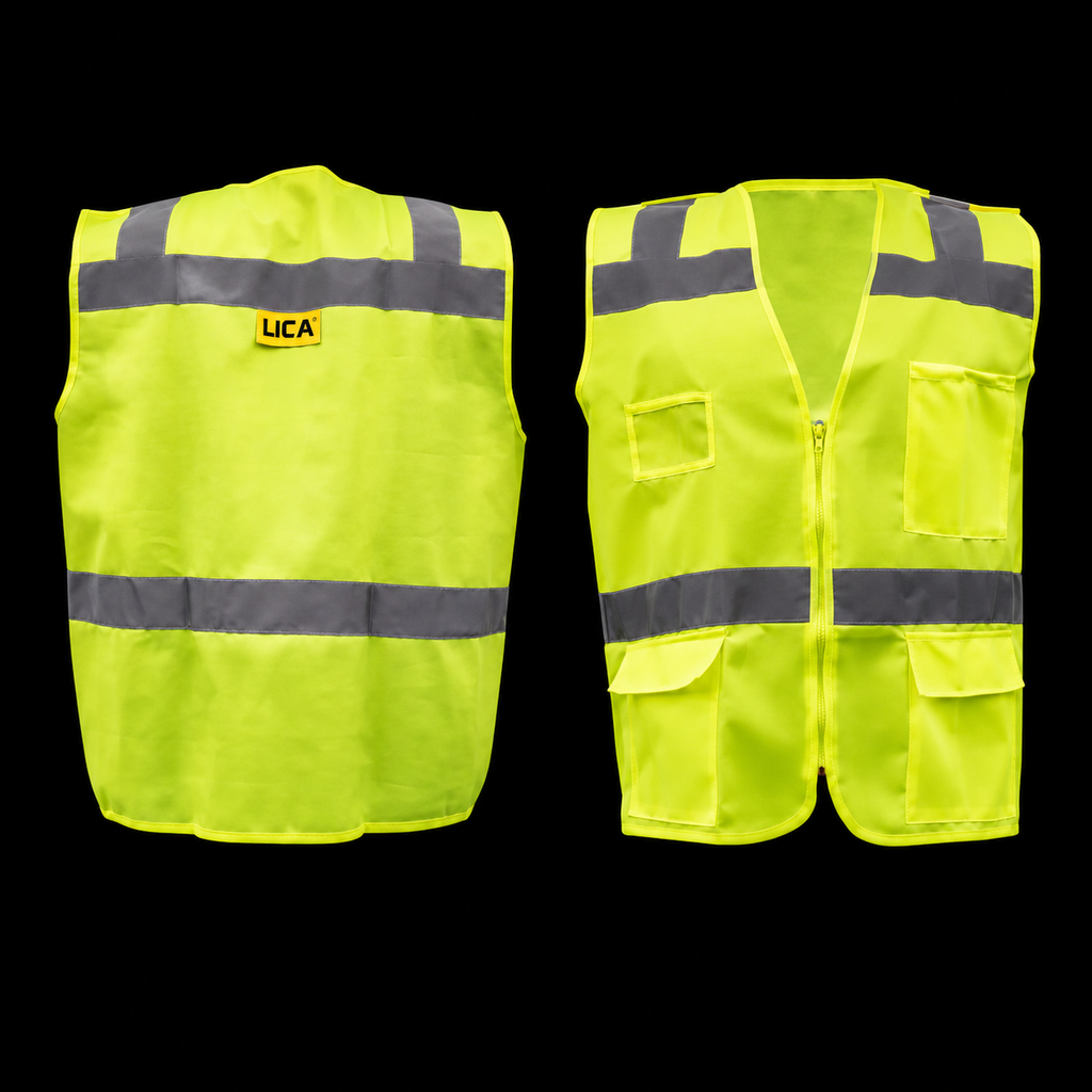 Chaleco Rescatista Amarillo Modelo CLR-4001 Marca LICA
