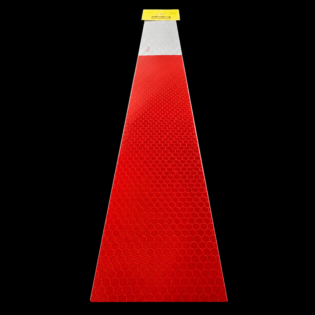 Cinta Delimitadora Roja y Plateada De 45cm