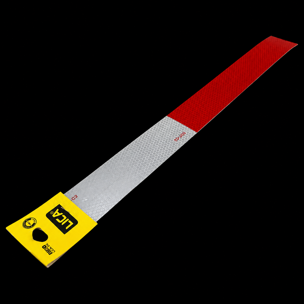 Cinta Delimitadora Roja y Plateada De 45cm