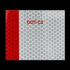 Cinta Delimitadora Roja y Plateada De 45cm
