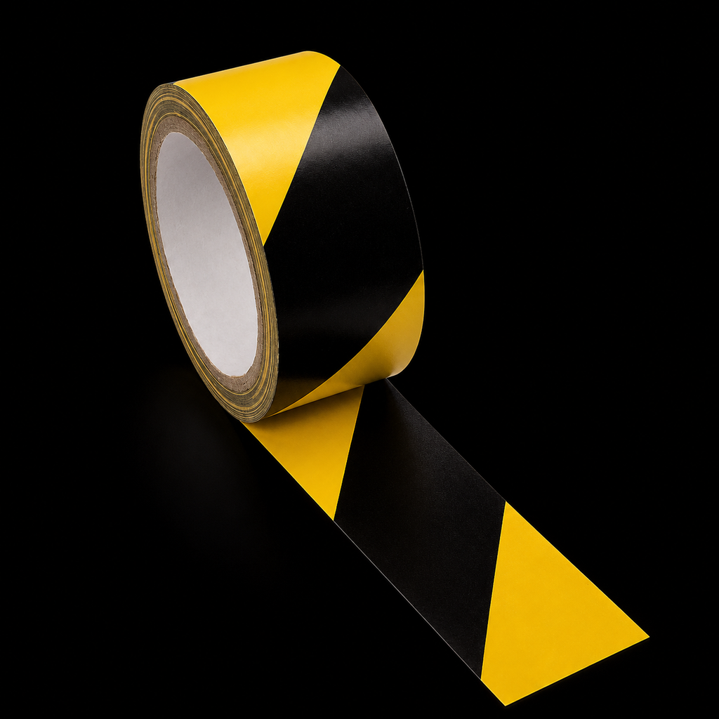 Cinta De Marcaje De Áreas Amarillo - Negro Marca LICA 2 33 MTS