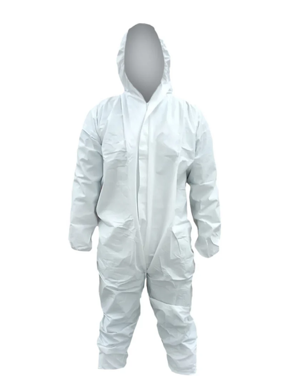 Traje Desechable De Protección Con Capucha Blanco Marca LICA