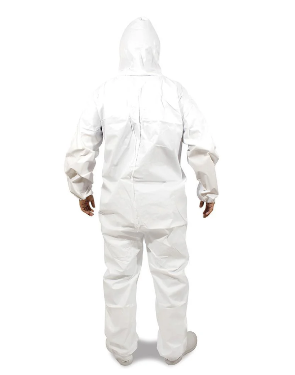 Traje Desechable De Protección Con Capucha Blanco Marca LICA