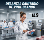 Delantal Sanitario De Vinil Blanco Modelo MSB Marca LICA