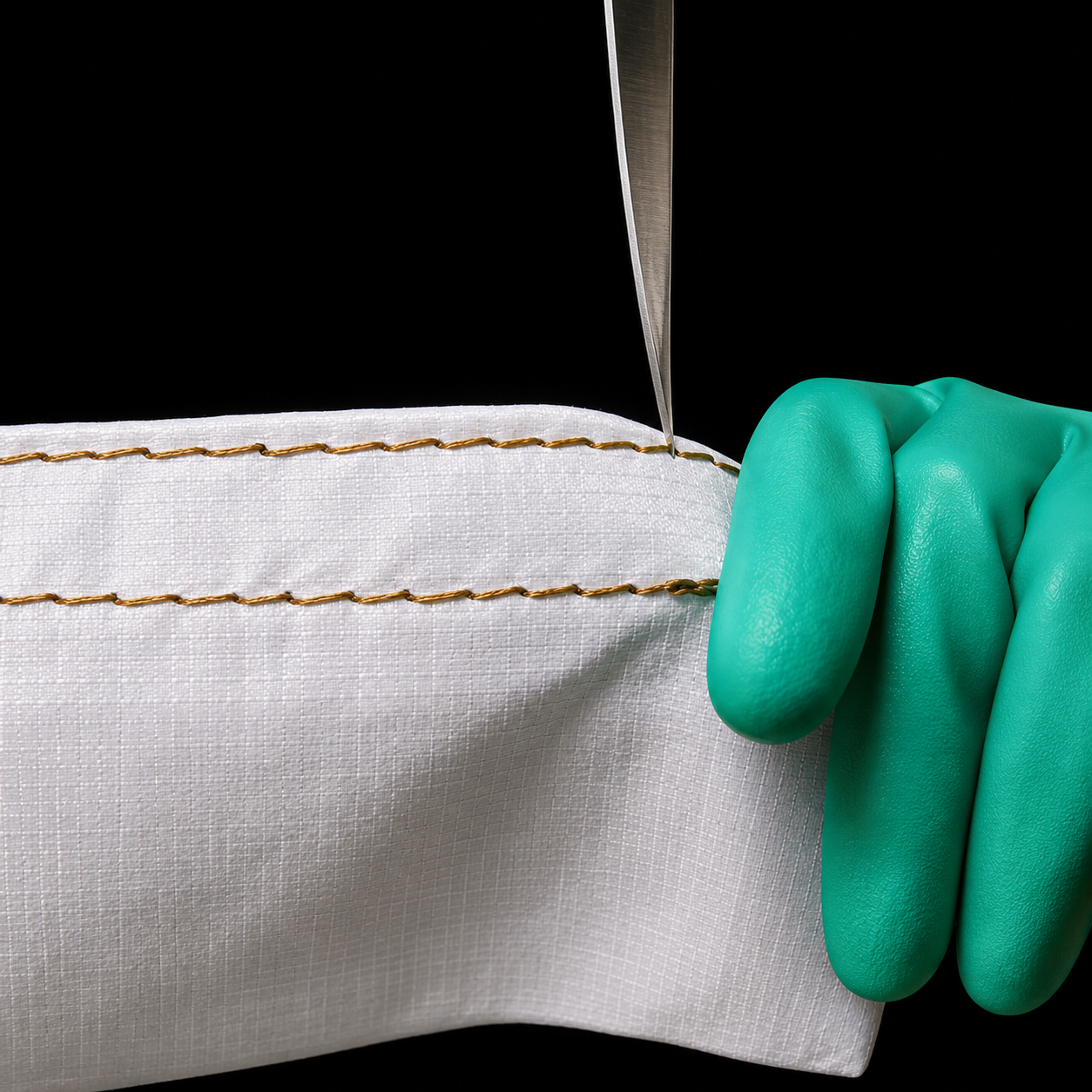 Delantal De Nailon Contra Ácidos Color Blanco Modelo MAB Marca LICA