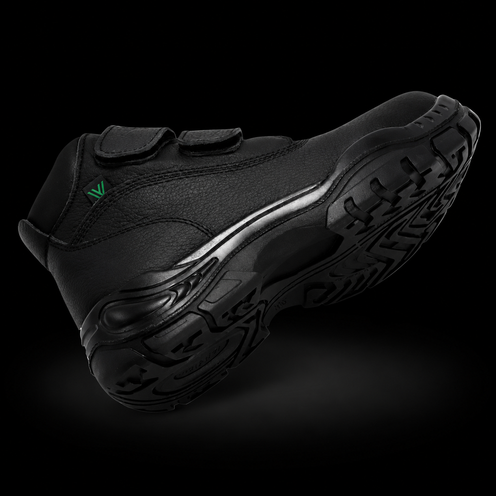Zapatos De Seguridad Borcegui Diabético Negro Con Puntera De Policarbonato