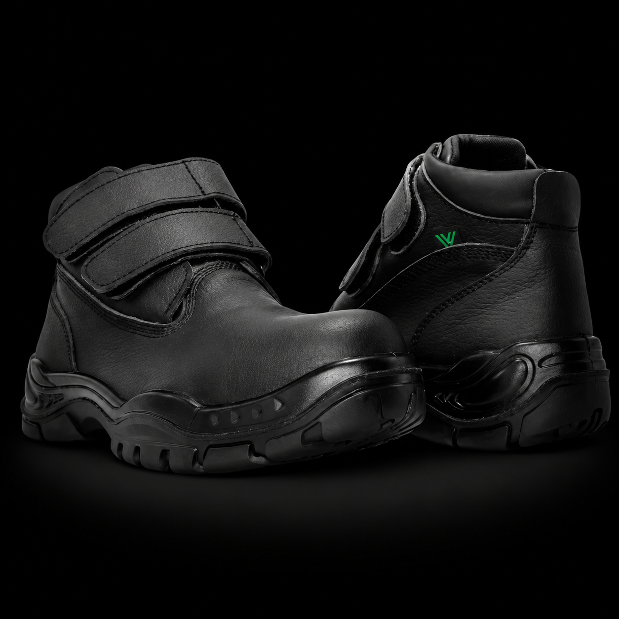 Zapatos De Seguridad Borcegui Diabético Negro Con Puntera De Policarbonato