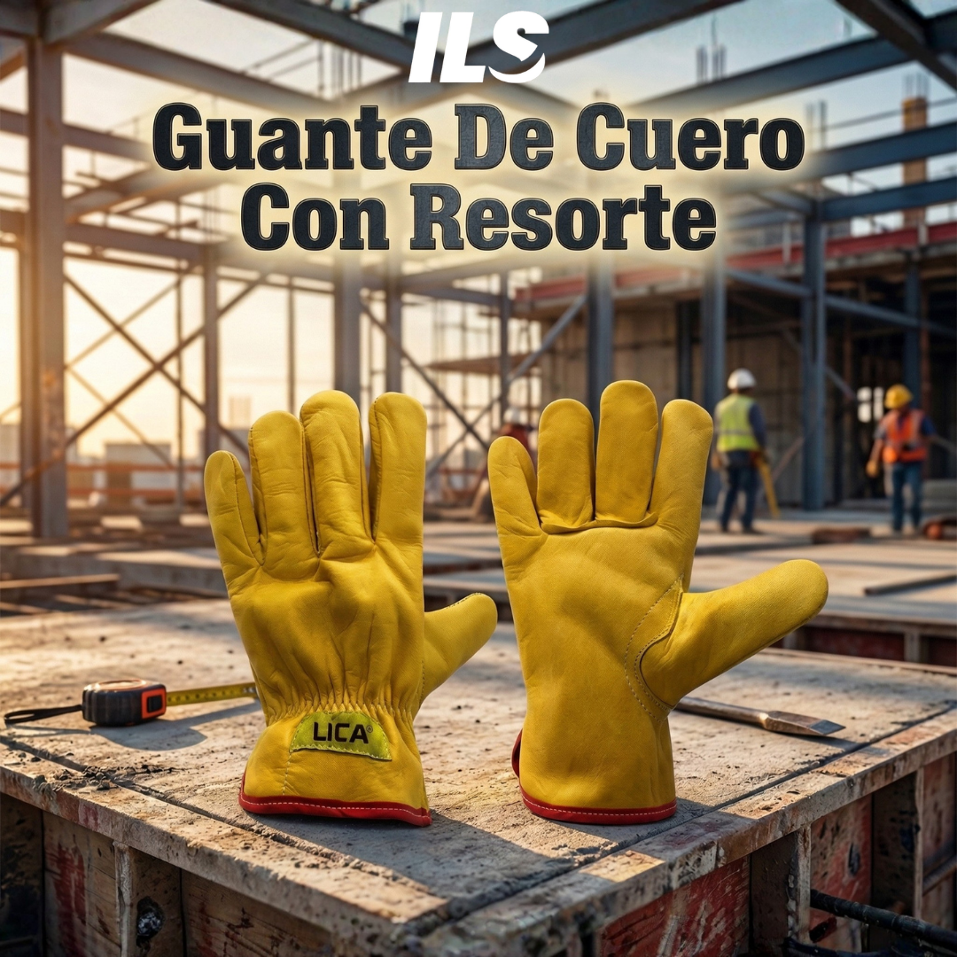 Guante De Cuero Con Resorte Modelo B183RGL Marca LICA