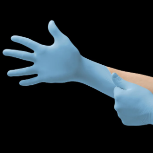 Caja con 100 Guantes Desechables De Nitrilo Con Dedos Texturizados Marca Ansell Edge