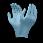 Caja con 100 Guantes Desechables De Nitrilo Con Dedos Texturizados Marca Ansell Edge