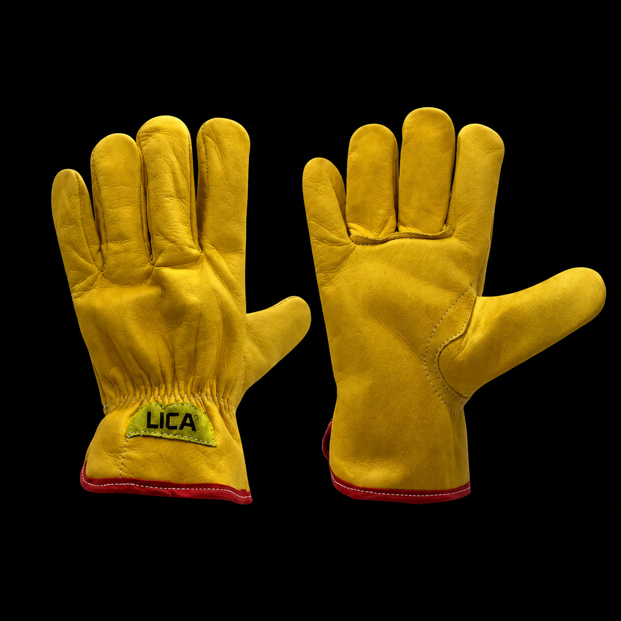 Guante De Cuero Con Resorte Modelo B183RGL Marca LICA