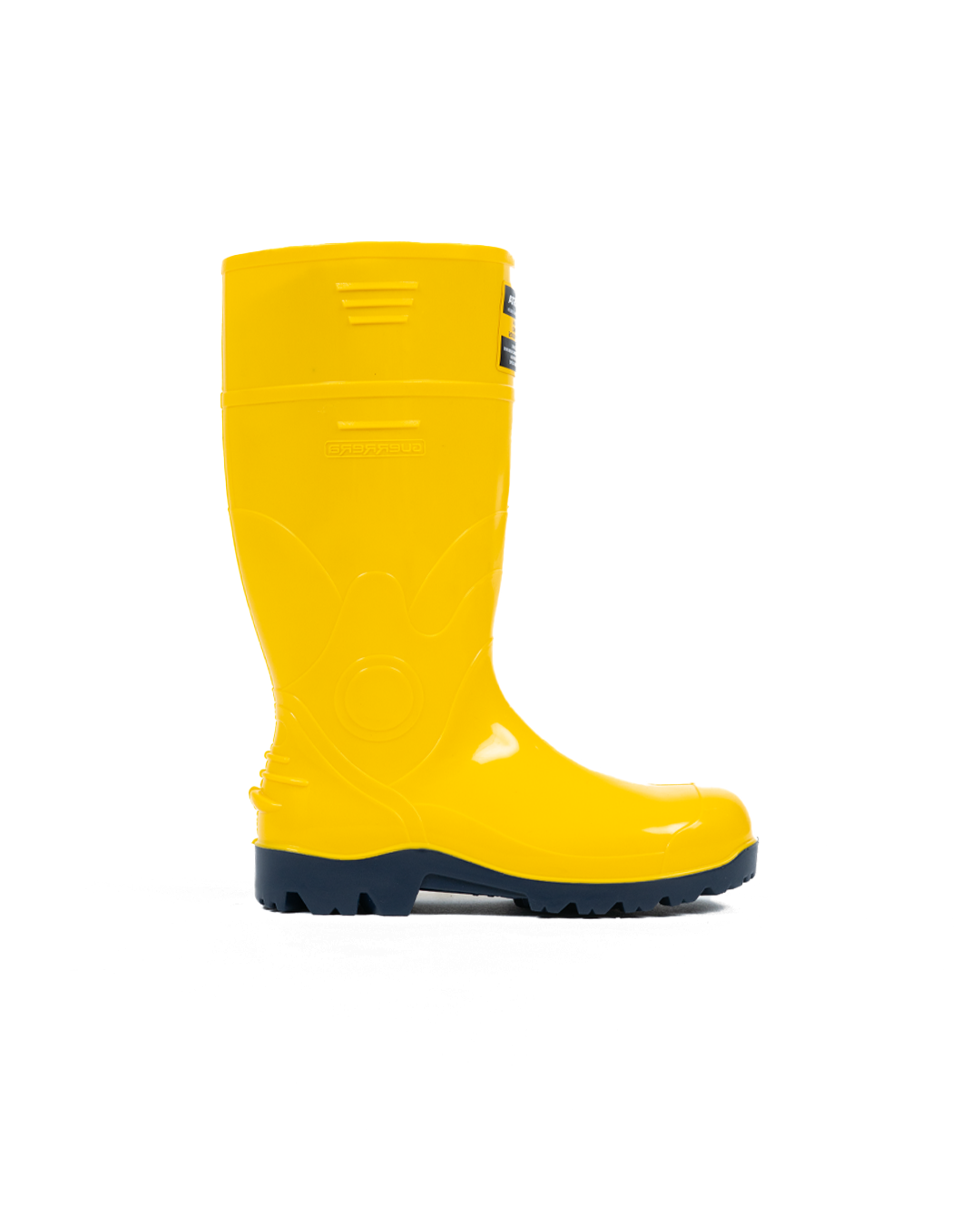 Botas De Seguridad Guerrera Hidrocarburos Amarillo Azul Con RH Con Puntera De Acero Marca Robusta