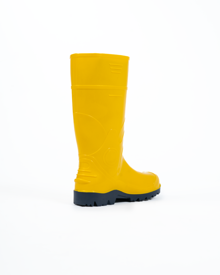Botas De Seguridad Guerrera Hidrocarburos Amarillo Azul Con RH Con Puntera De Acero Marca Robusta