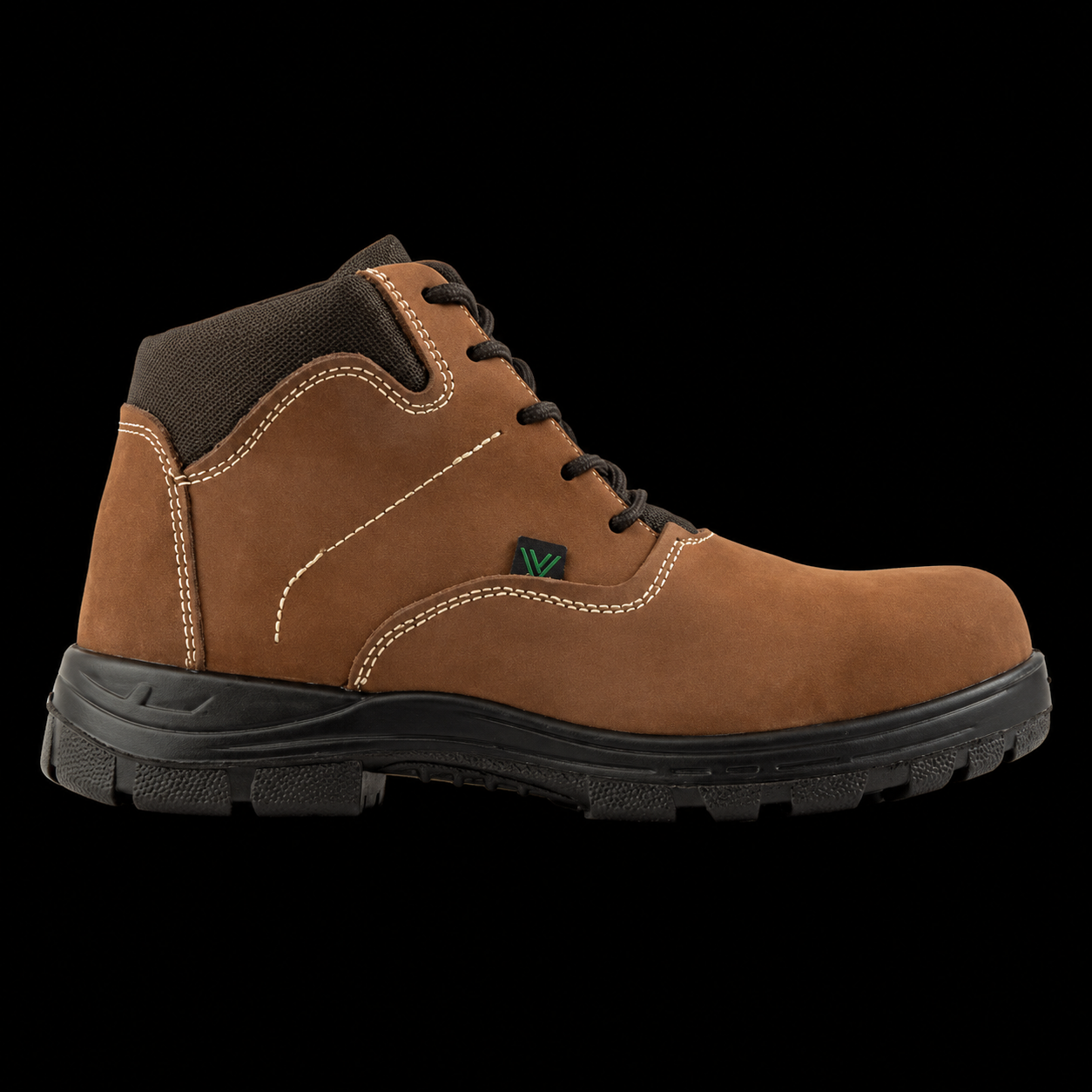 Zapatos De Seguridad Intrepid Café Con Puntera De Composite Dieléctrico Marca VANVIEN