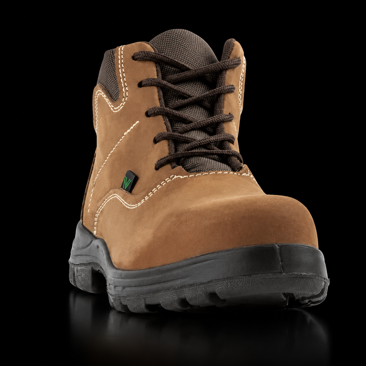 Zapatos De Seguridad Intrepid Café Con Puntera De Composite Dieléctrico Marca VANVIEN