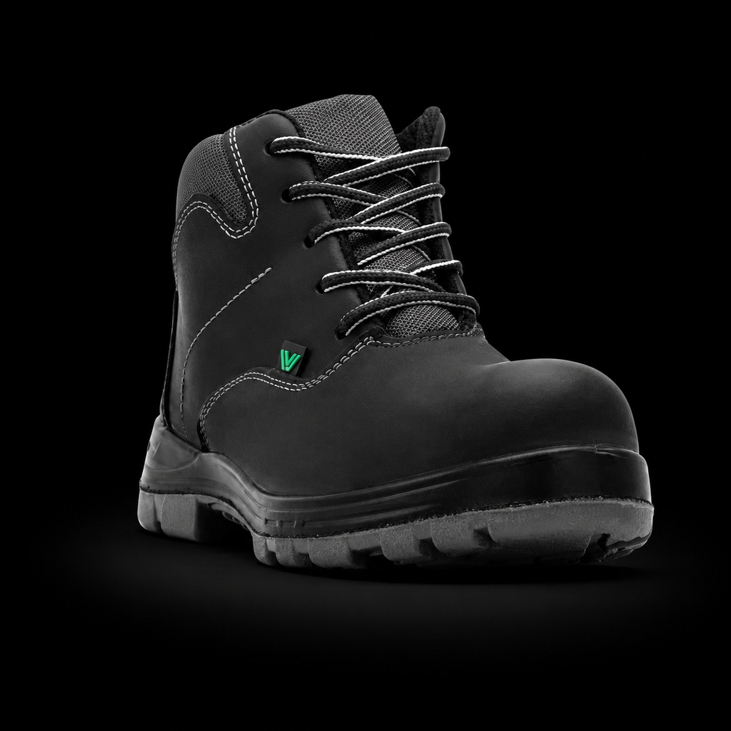 Zapatos De Seguridad Intrepid Negro Dieléctrico Con Puntera De Policarbonato Marca VANVIEN