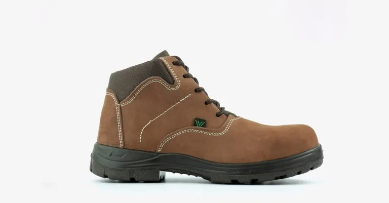 Zapatos De Seguridad Intrepid Café Con Puntera De Composite Dieléctrico Marca VANVIEN