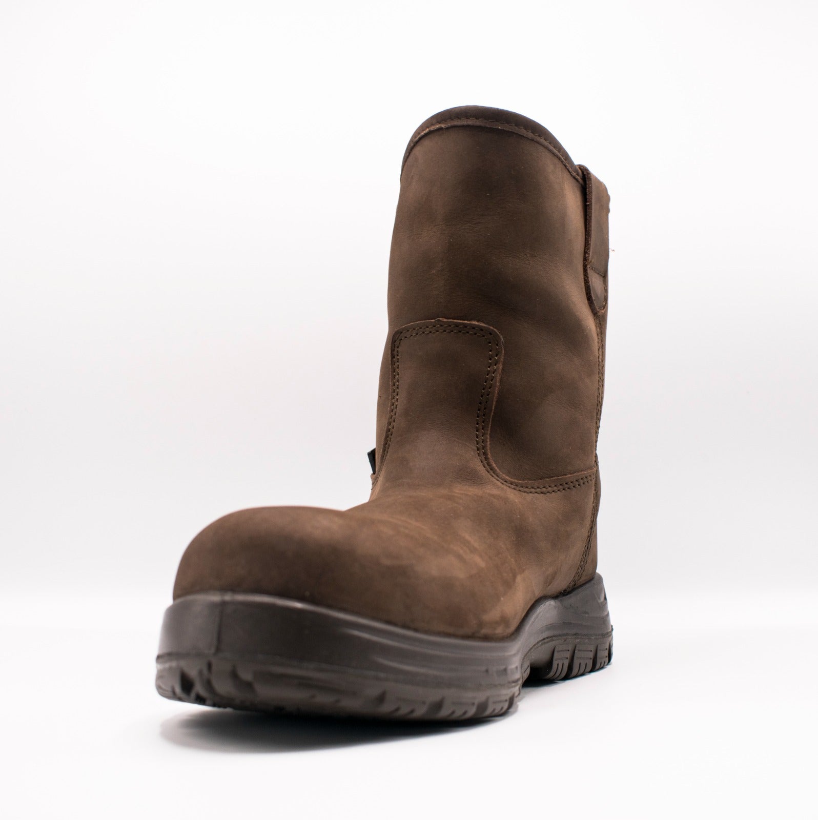 Bota Para Soldador Wellington Dieléctrica Marca VANVIEN con puntera de policarbonato color chocolate
