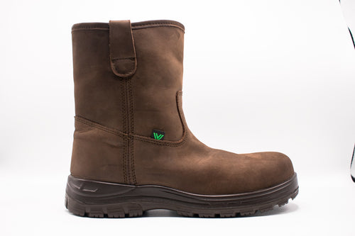 Bota Para Soldador Wellington Dieléctrica Marca VANVIEN con puntera de policarbonato color chocolate