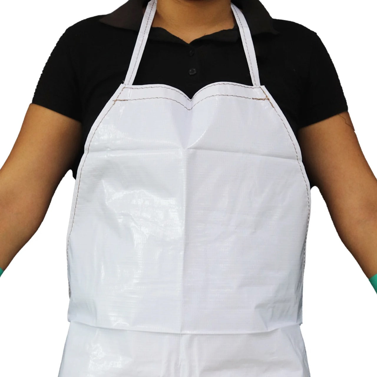 Delantal Sanitario De Vinil Blanco Modelo MSB Marca LICA