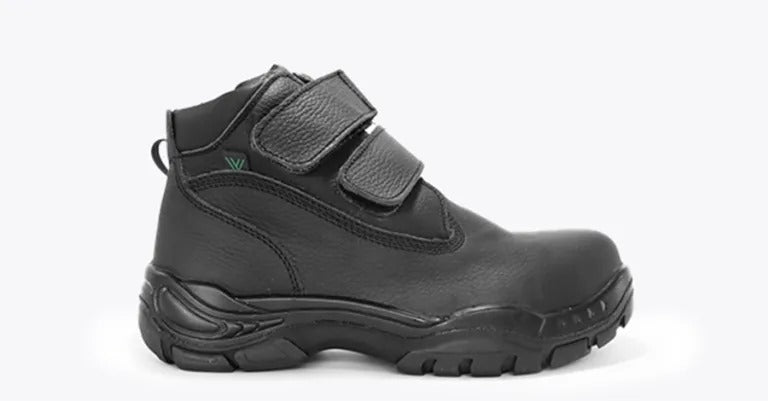 Zapatos De Seguridad Borcegui Diabético Negro Con Puntera De Policarbonato