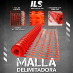 Malla De Seguridad Plastica Para Delimitar Áreas Marca LICA
