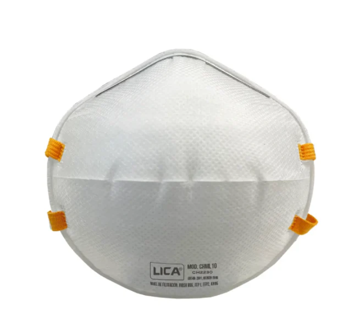 Marcarillas Respiratorias Tipo Concha Con Almohadilla Y Clip Nasal KN95 (Caja 20 Und)