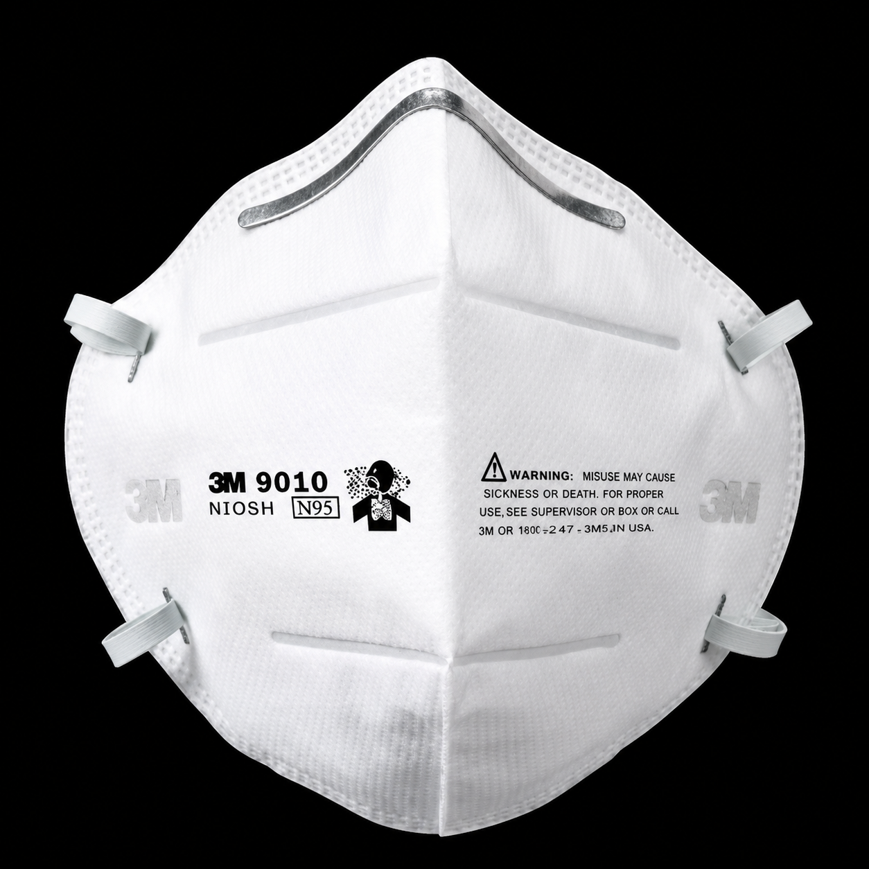 Mascarillas KN95 Plegable Polvos/Neblinas Marca 3M (Caja 50 Unds)