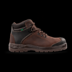 Zapatos De Seguridad Omega Chocolate De Cuero Con Puntera De Composite