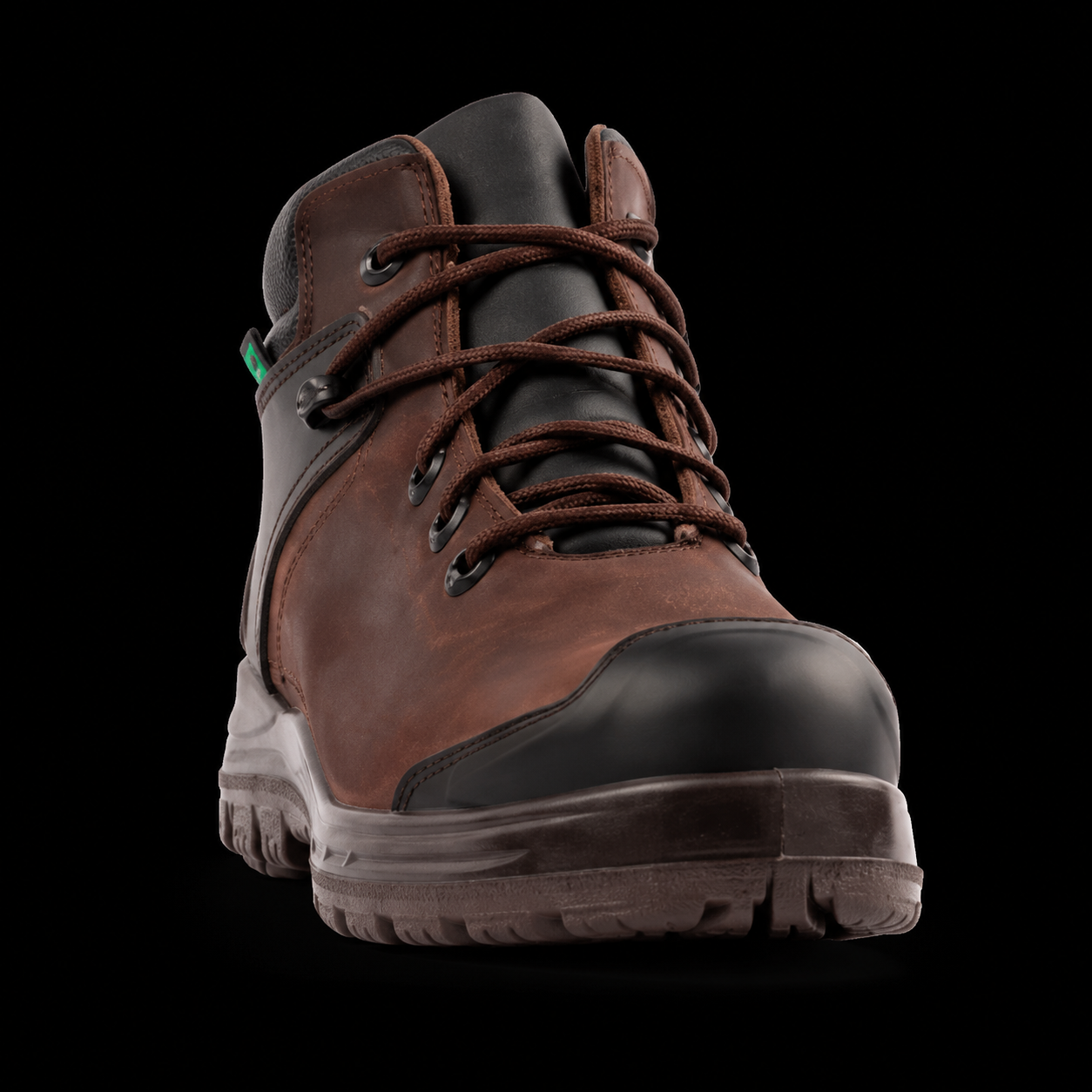 Zapatos De Seguridad Omega Chocolate De Cuero Con Puntera De Composite