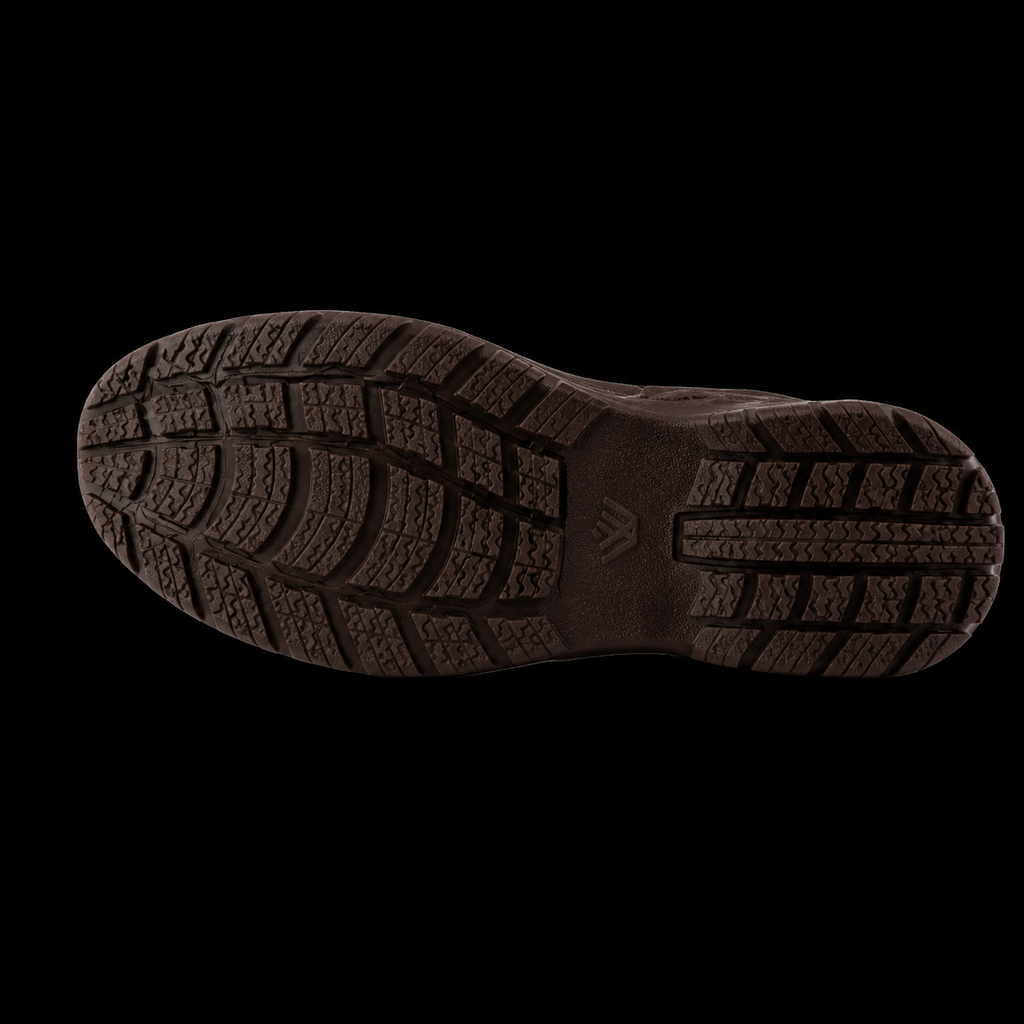 Zapatos De Seguridad Omega Chocolate De Cuero Con Puntera De Composite