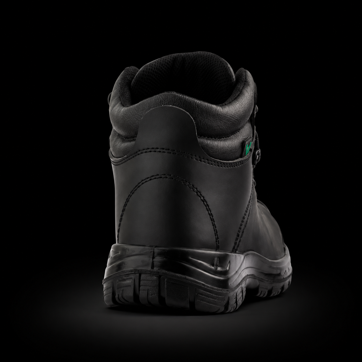 Zapatos de seguridad Omega Negro de cuero con Puntera de Komposite