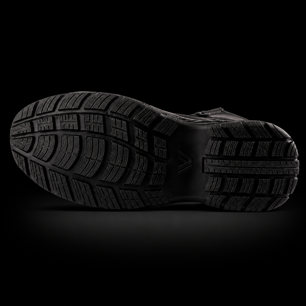 Zapatos de seguridad Omega Negro de cuero con Puntera de Komposite