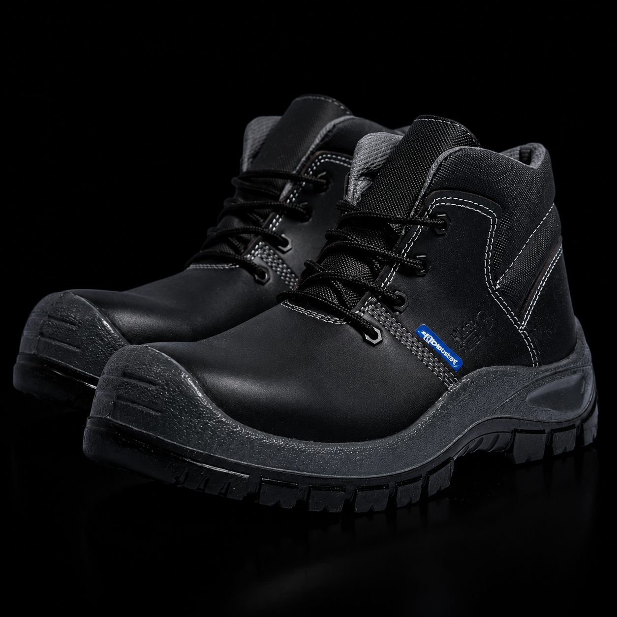 Zapatos De Seguridad Dieléctricos Marca Robusta Modelo Patrol Color Negro De Micropiel Y Puntera De Composite