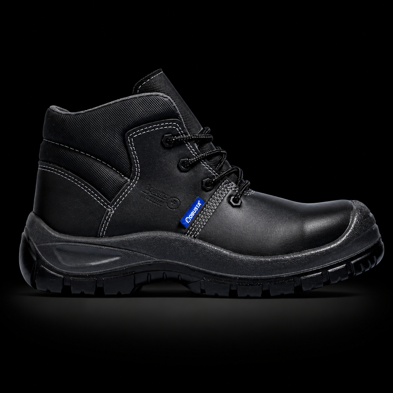 Zapatos De Seguridad Dieléctricos Marca Robusta Modelo Patrol Color Negro De Micropiel Y Puntera De Composite