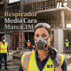 Respirador Reutilizable de Media Cara Marca 3M 6000