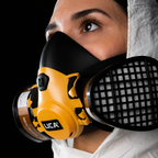 Respirador Media Cara Para 2 Cartuchos (Compatibles CHF03,6003,6006 No Incluidos)