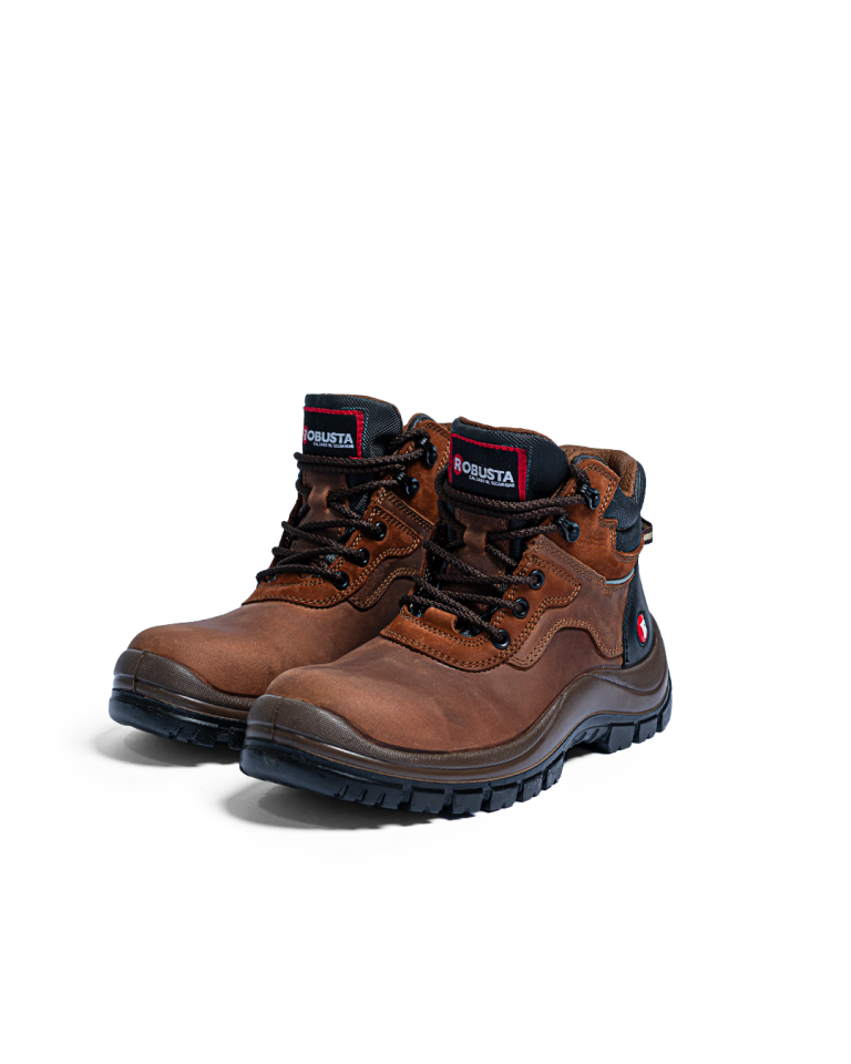 Zapatos De Seguridad Solver Pro Chocolate Marca Robusta