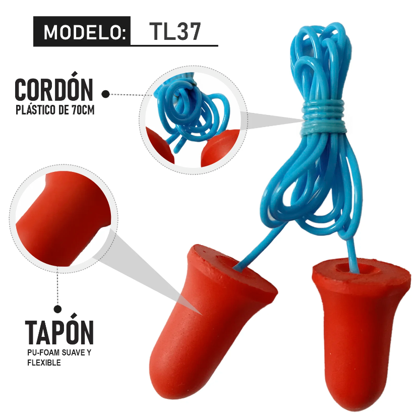 Tapon desechable LICA 37 DB