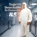 Traje Desechable De Protección Con Capucha Blanco Marca LICA