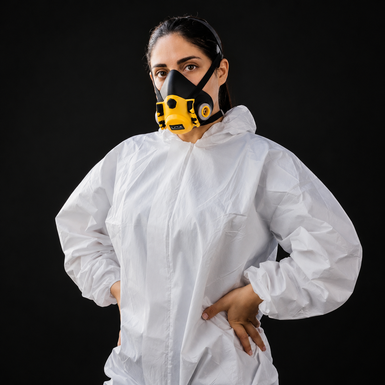 Traje Desechable De Protección Con Capucha Blanco Marca LICA